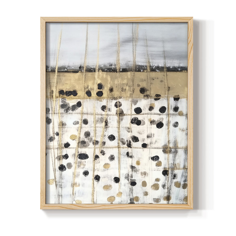 ABSTRACT Series CMXIV, reproduction encadrée - bois massif, 30" H x 24" W