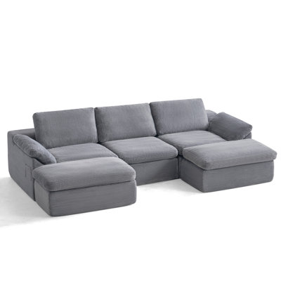 Mariyan 109'' Upholstery Boneless U-shaped Modular Sectional