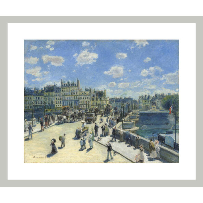 Pont Neuf Paris, Pierre-Auguste Renoir, impression giclée sur cadre, H 23,5 po x l 27,86 po