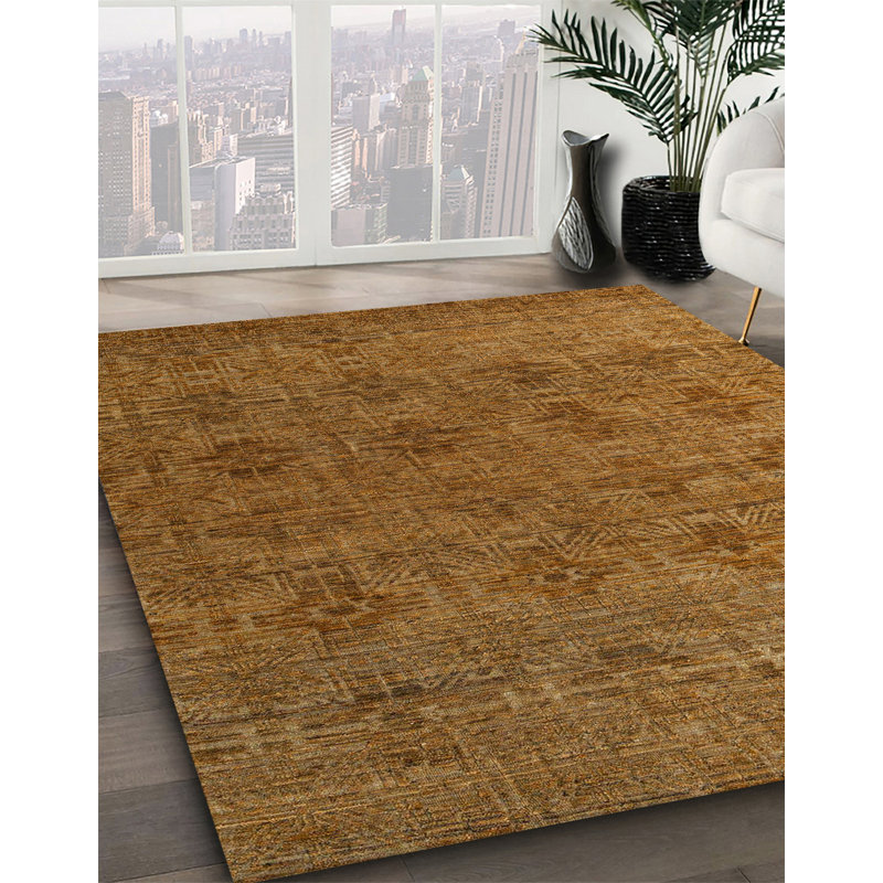 Abstract Indoor Rug, Round 5'