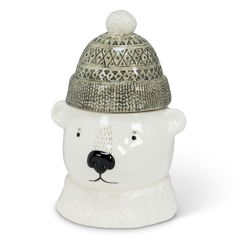 Polar Bear Covered Jar