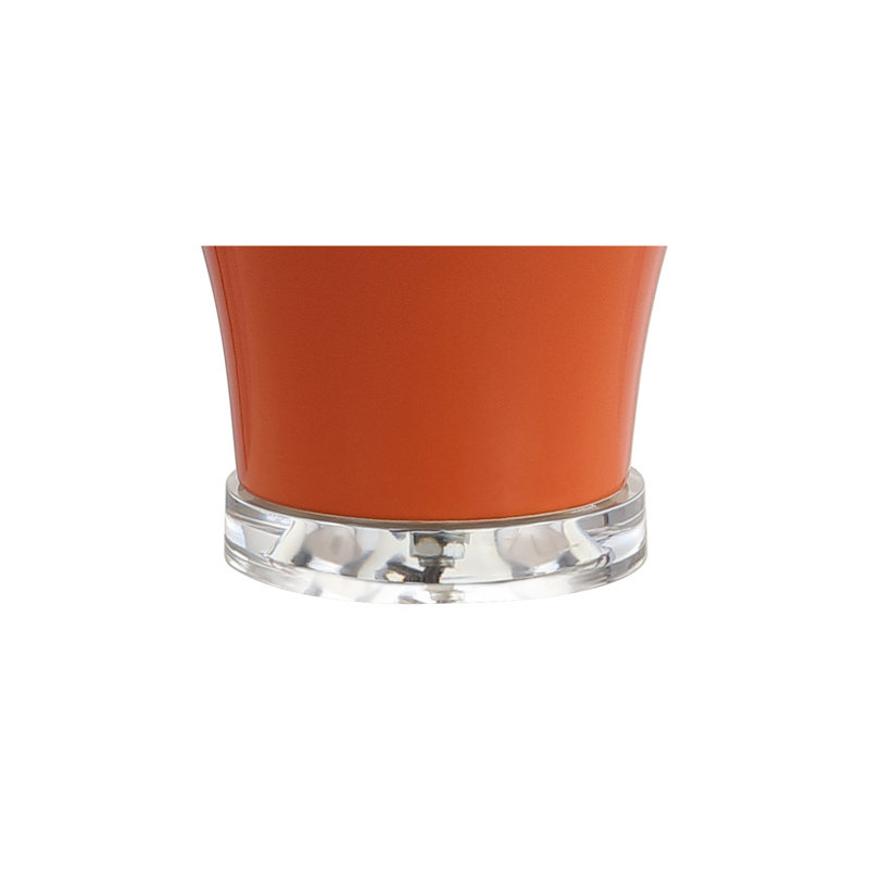 Cacho 27" Ceramic Urn LED Table Lamp, Orange