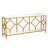 70.9 Inch Extra Long Industrial Console Table with 2-Tier Open Storage, Diamond Pattern Metal Frame, White & Gold