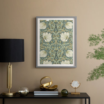 Reproduction abstraite vintage encadrée XXV III - bois massif