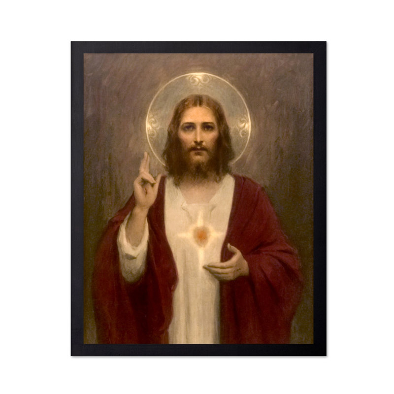 Sacré-Cœur de Jésus No1, Sans cadre, Affiche, H 16 po x l 20 po