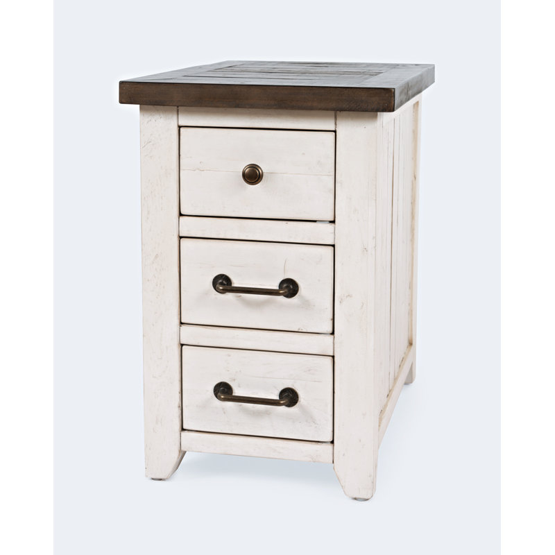Table de bout Karley, Blanc rétro