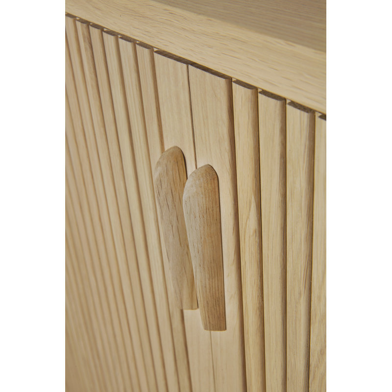 Roller Max 88.1'' W Solid Wood Sideboard, Oak