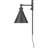 V4981 Ingresar Steel Plug-in Adjustable Black Armed Sconce with Rotary Style Switch-136387094