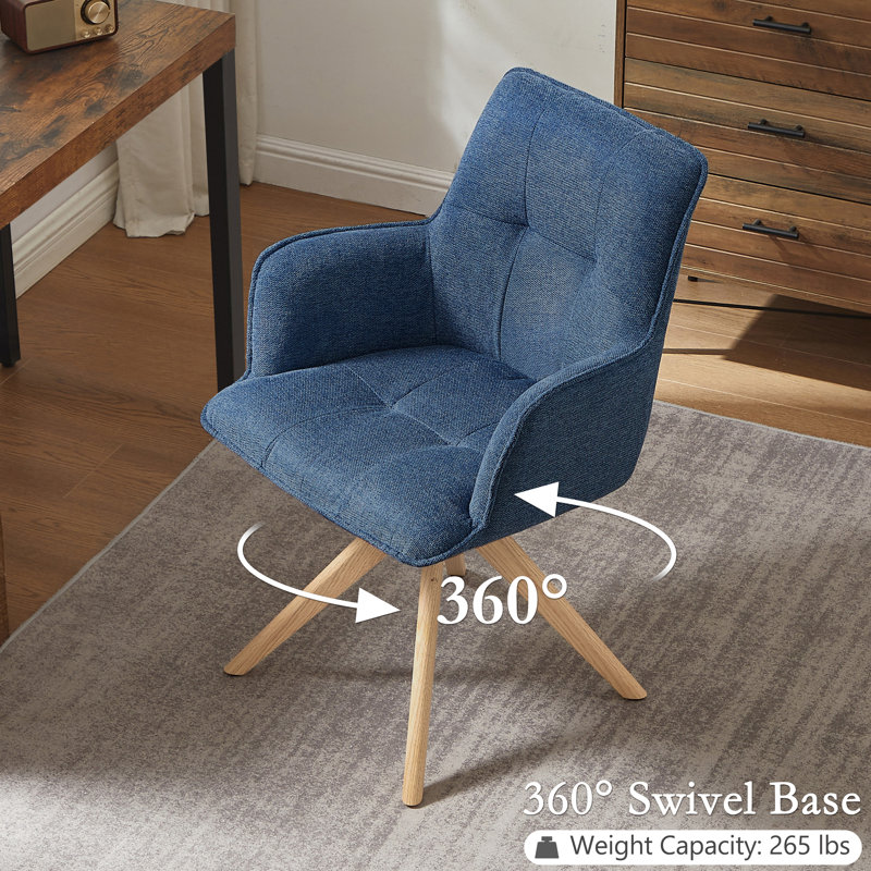 Task Chair, Blue Fabric