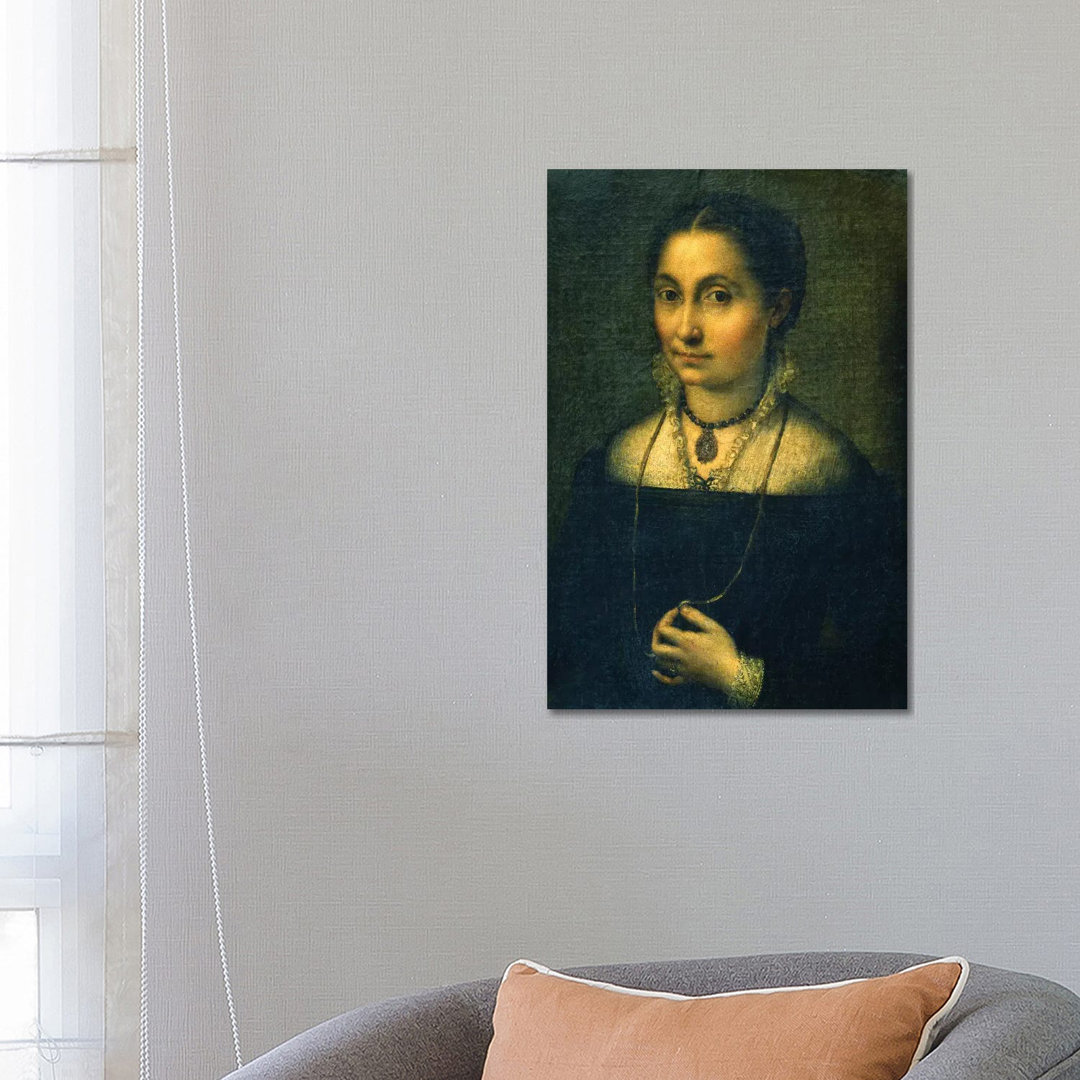 Portrait Of Elena by Sofonisba Anguissola - Wrapped Canvas Painting