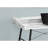 Elsa White Finish Computer Desk With Hutch & Black Metal Leg, 33.8" H X 46.96" W X 23.55" D