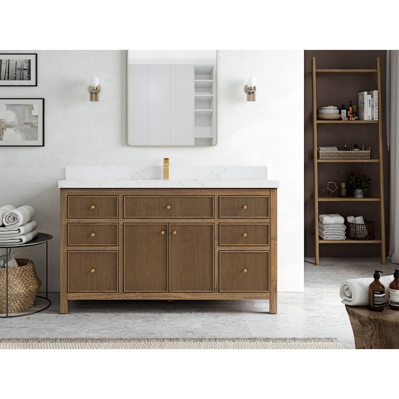 Ensemble de meuble-lavabo simple 60 po Sonoma, Empira blanc