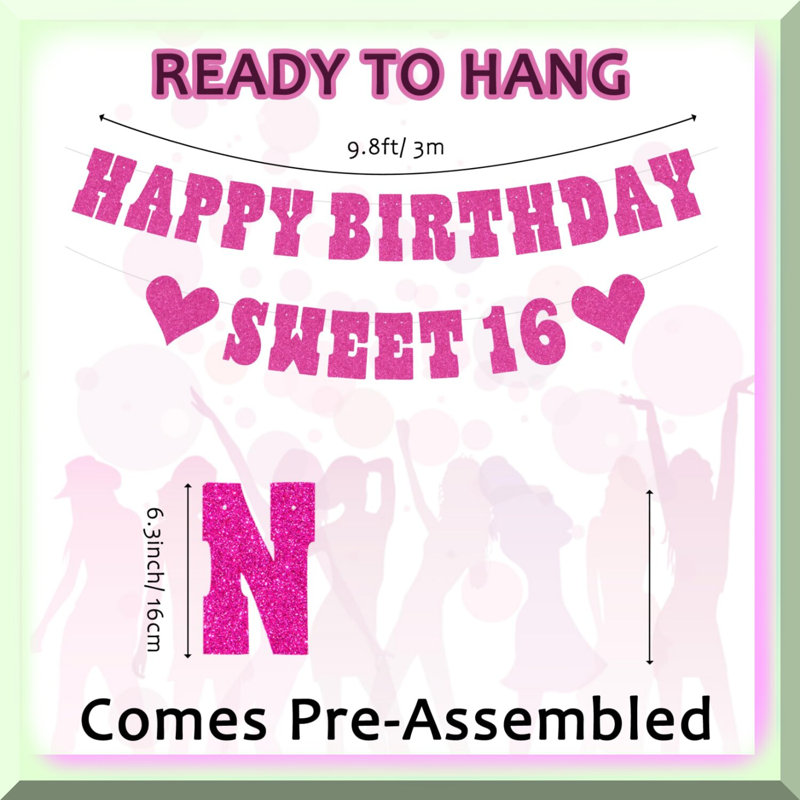 18th Light Pink Number Balloons 40 Inch