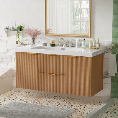 Meuble-lavabo transitionnel à simple cuve avec lavabo SMC Aeris