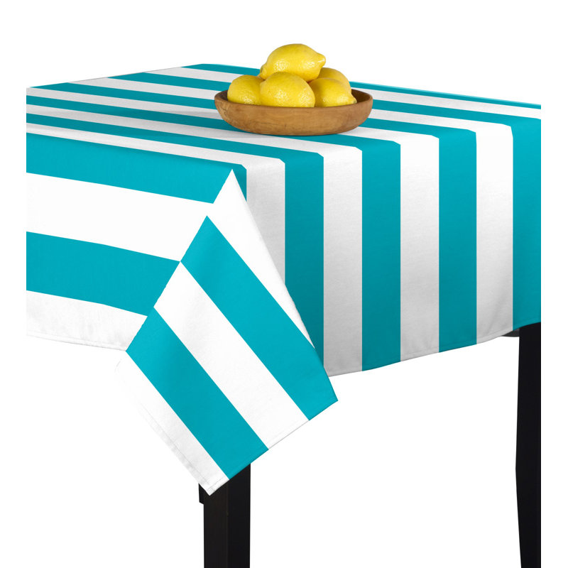 Sam Tablecloth, 84" L x 84" W, Turquoise