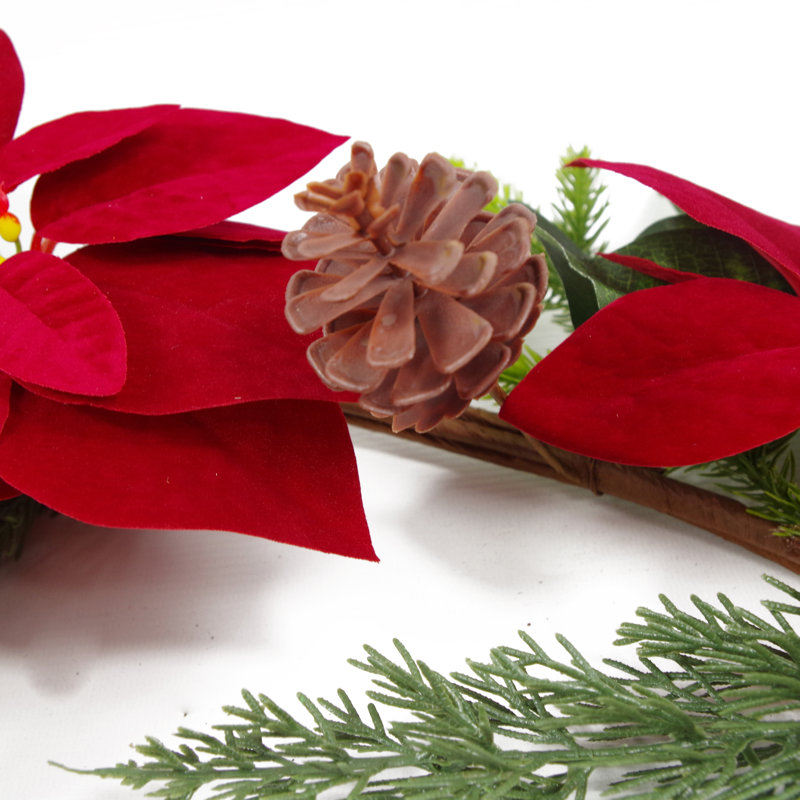 150cm Faux Poinsettia Garland
