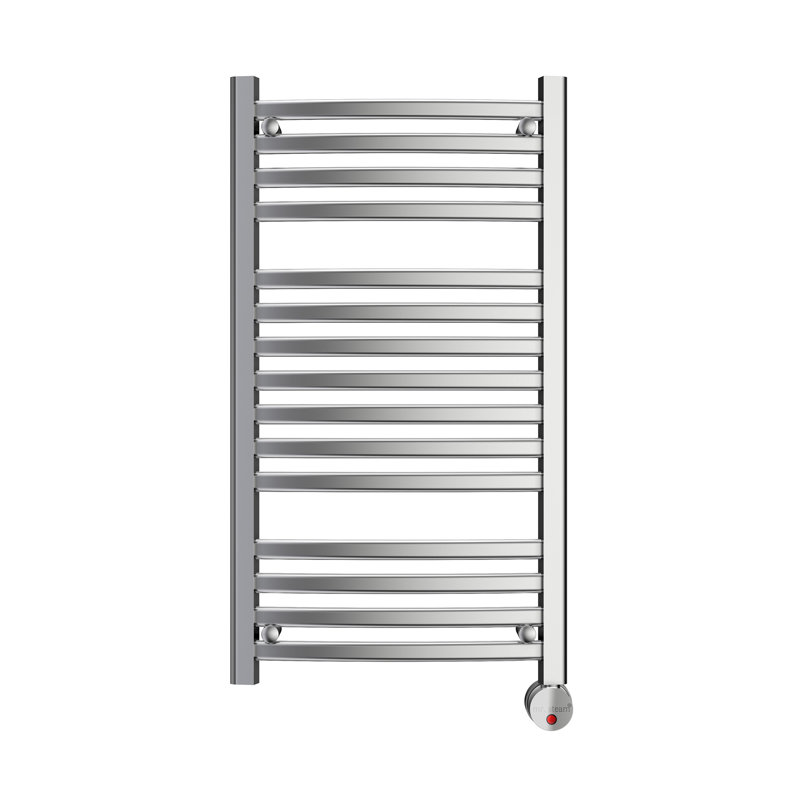 Chauffe-serviettes électrique mural avec minuteur numérique, Brushed Nickel, H 36 po x l 20 po x P 4,25 po
