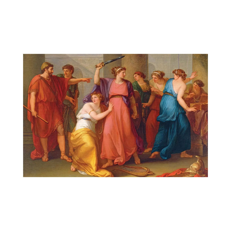 Achilles Discovered by Angelica Kauffmann - Wrapped Canvas Print, 20.32 cm H x 30.48 cm W