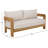 Achilles Teak Patio Sofa
