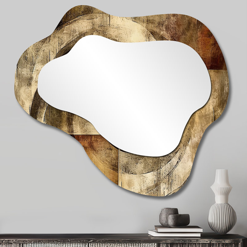 Miroir mural rétro rétro, 25 po x 28 po