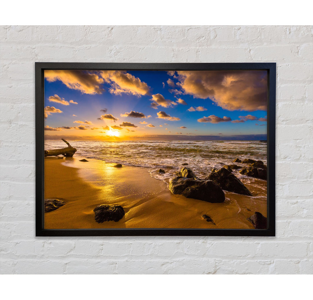 Heavenly Skies Off The Beach - Einzelbildrahmen Kunstdrucke auf Leinwand