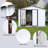 Metal Garden Sheds 8Ftx10ft Outdoor Storage Sheds White-125097117-125097119