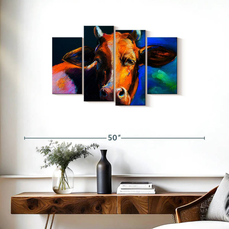 Tête de vache Brampt, H 22 po x l 36 po
