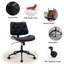Chaise de travail rotative en similicuir Crosslin-1769191616