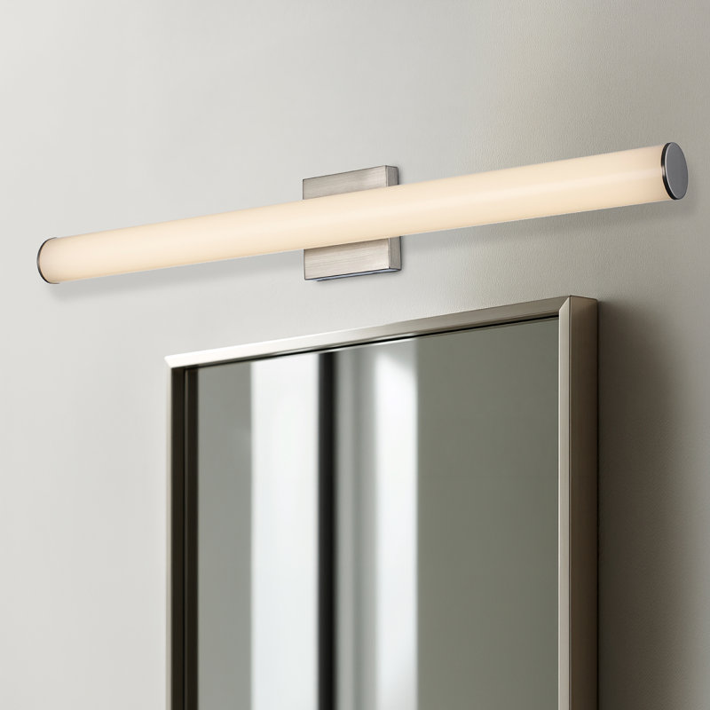 Éclairage pour meuble-lavabo à DEL 48 po Lumina, L 48 po, Nickel brossé