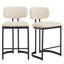 Tabouret de cuisine à hauteur de comptoir 25,6 po Modern Linen-1786056484