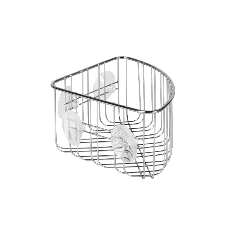 Rebrilliant Ledbetter Suction Stainless Steel Shower Basket & Reviews