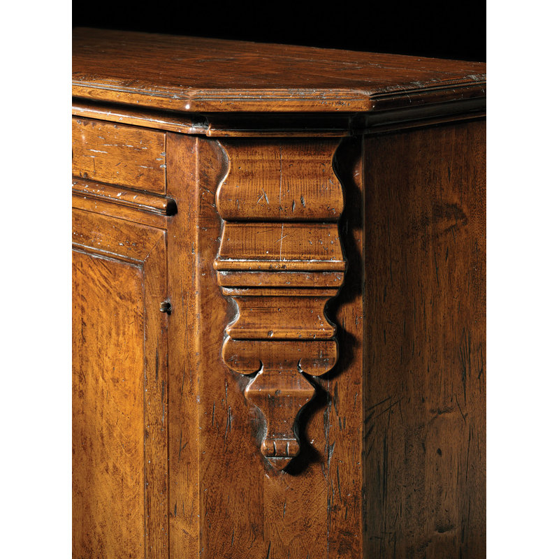 Buffet en bois de noyer 3 tiroirs 68"