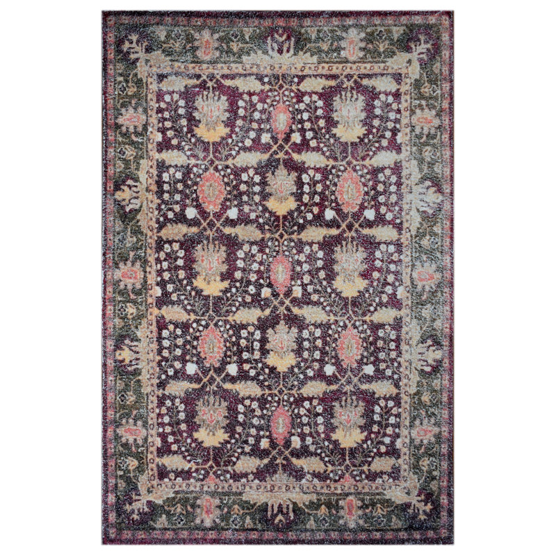 Floral Indoor Rug, Rectangle 7'9" x 9'9"