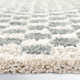 Walker Checkered Sage/Cream Shag Area Rug