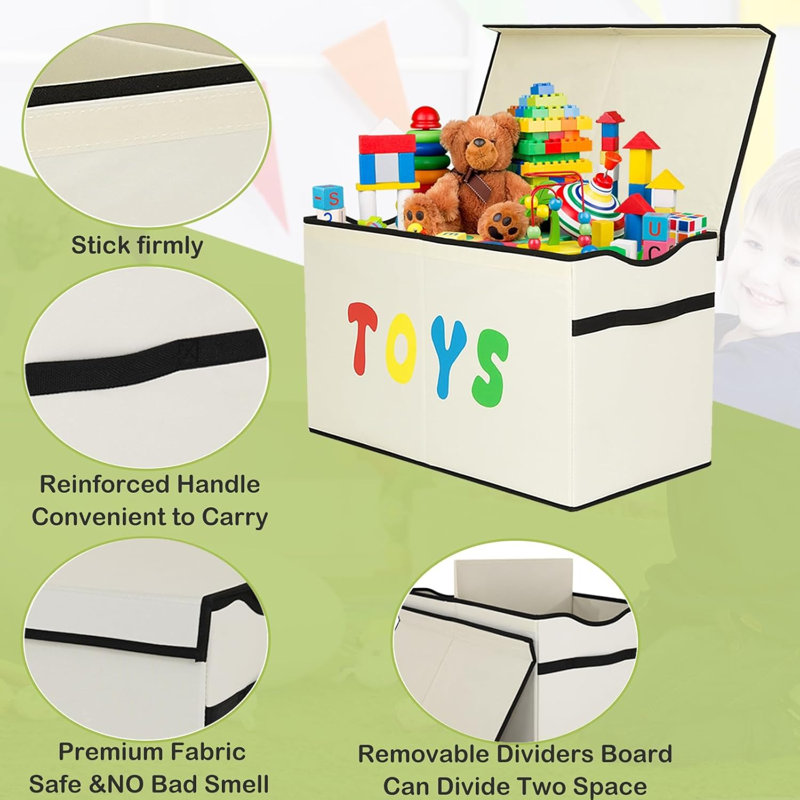 Caisse de rangement pour jouets Beige