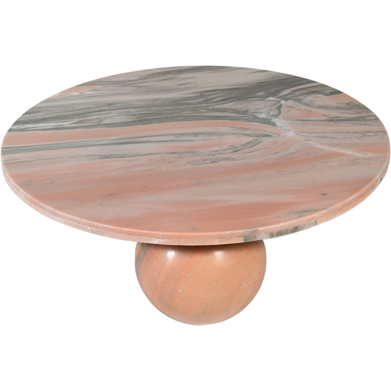 Hizki Marble Top Coffee Table, Pink