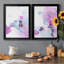 «Fluid Magenta III», ensemble de 2 peintures sur toile encadrées-1073634599-1073634592