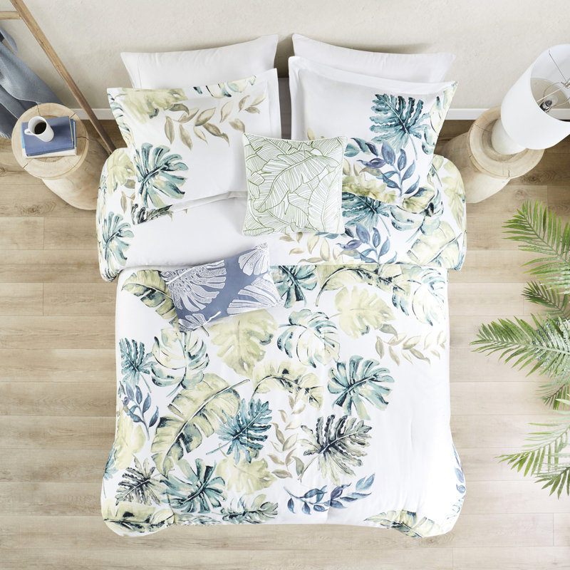 Édredon 100% coton pour très grand lit, Édredon de très grande taille et 5 pièces suppl