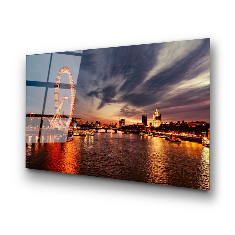 Stunning Tempered Glass Wall Art Painting, 27.6 x 39.4 inches | 100% Tempered Glass, Thickness: 0.16 inches | Elegant Home Decor for Living Room or Office, Durable & Easy to Clean, Perfect Gift Idea