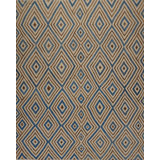 Geometric Area Rug in Brown/Blue