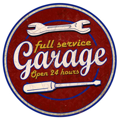 «Garage», impression sur toile tendue