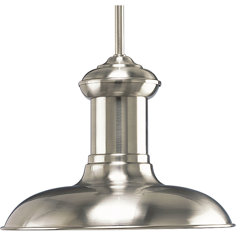 Brookside 1 - Light LED Kitchen Island Pendant, Brushed Nickel