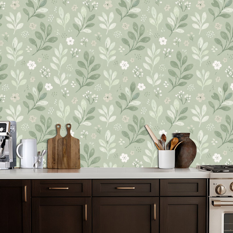 Papier peint adhésif pelez et collez céladon gris écume de mer verte couleur abstraite papier contact béton amovible auto-adhésif mural pour armoires de cuisine de chambre à coucher 24 po x 118 po