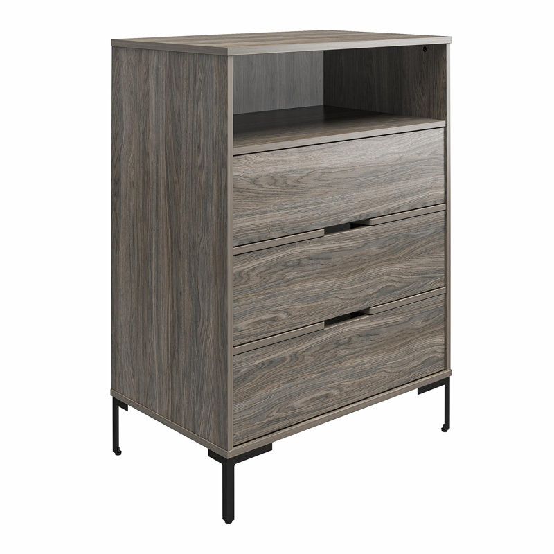 Alnwick 79cm W Solid Wood Bedside Table