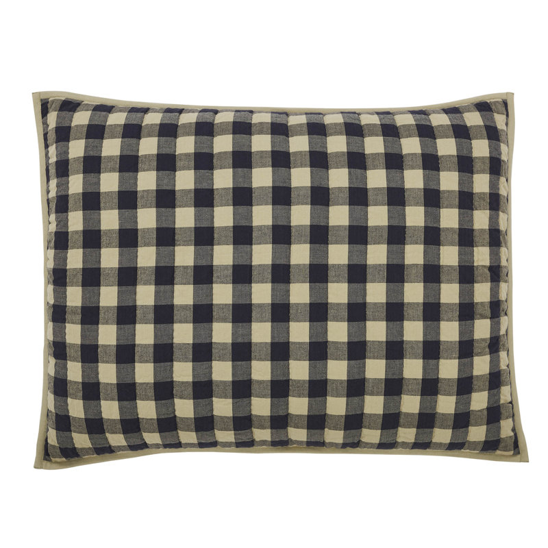 Cotton Plaid Sham , Standard
