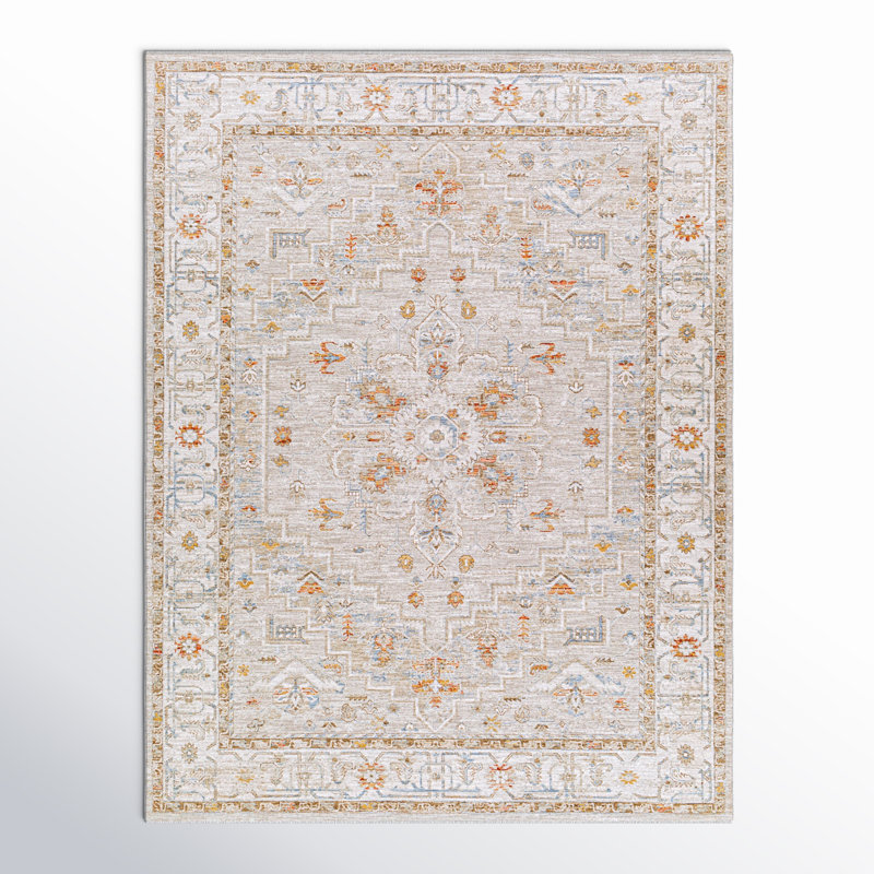 Tapis beige Finnlagh, Rectangle 7 pi 10 po x 10 pi 3 po