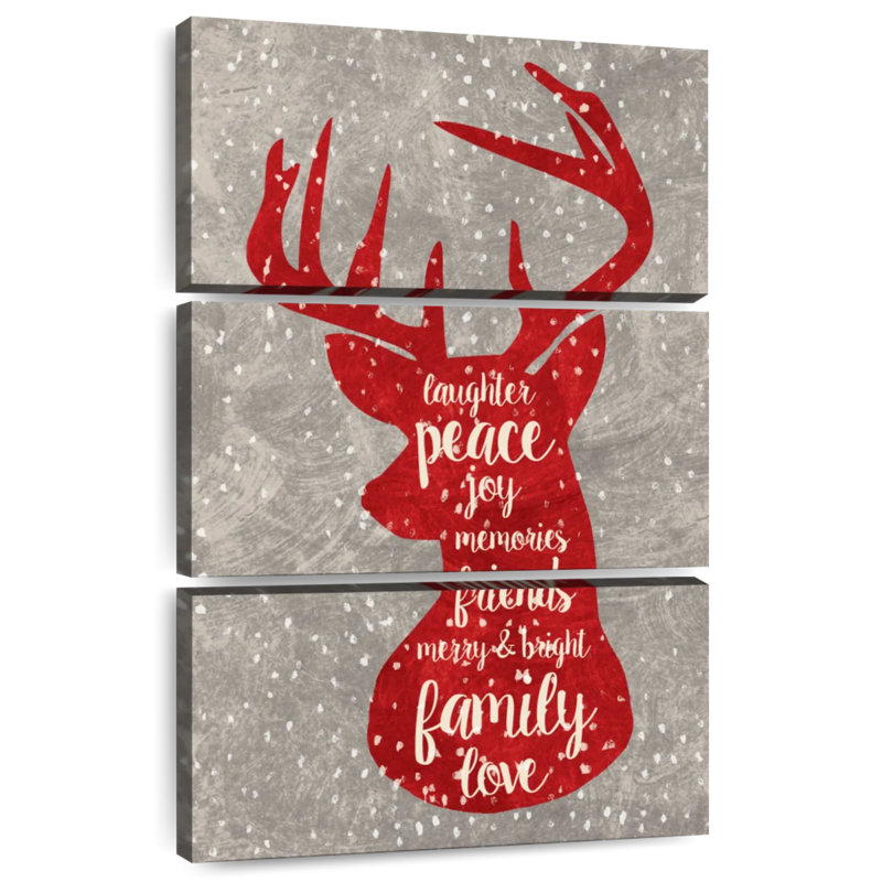 Lelend Red Xmas Deer, 32" H x 20" W