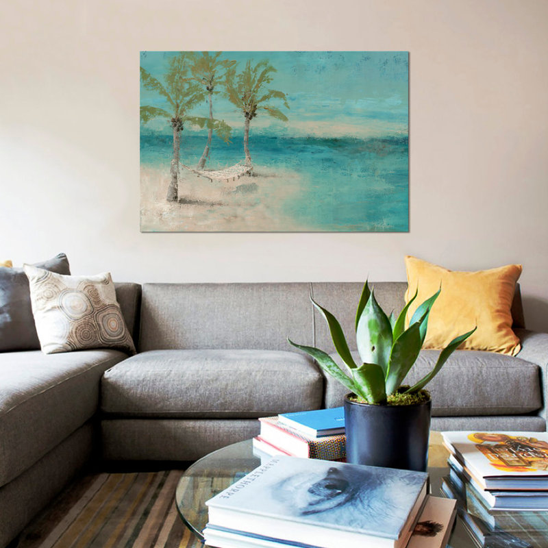 «Beach Day Landscape II», reproduction sur toile, H 40 po x l 60 po x P 1,5 po, Toile tendue