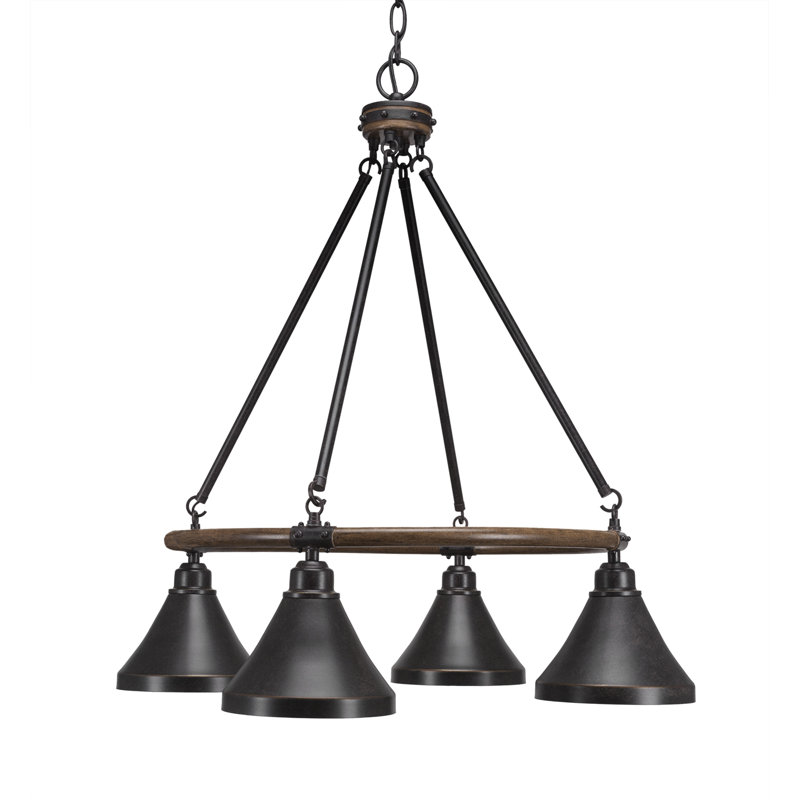 Lustre 4 lumières Blacksmith Blackwood