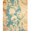 Tapis unique noué à la main Trison Mogul - brun / bleu, 4 pi 2 po x 4 pi 3 po